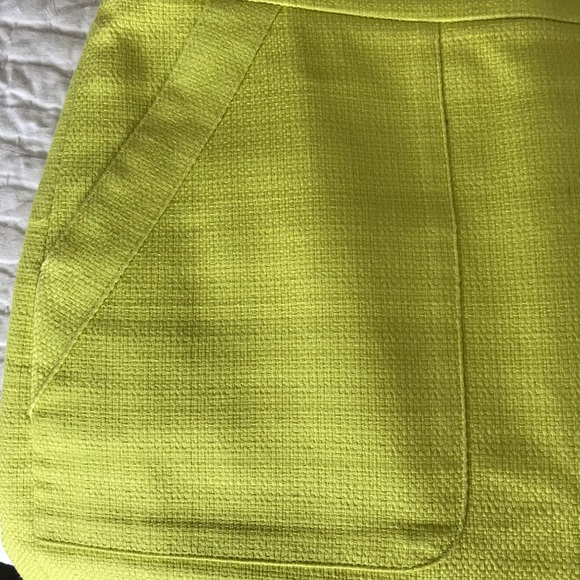LOFT neon yellow skirt- size 0 - Picture 2 of 4